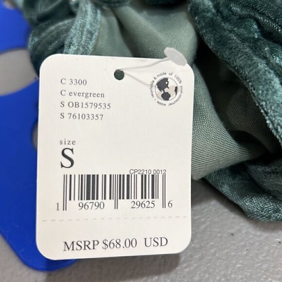 Free People Intimately NWT All Night Velvet Tunic Evergreen small - Picture 11 of 12